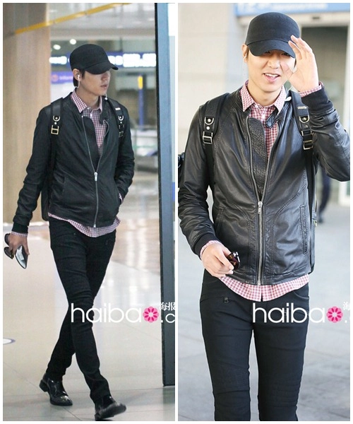 Soi phong cách thời trang sân bay tủ của lee min ho - 11