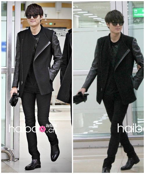 Soi phong cách thời trang sân bay tủ của lee min ho - 12