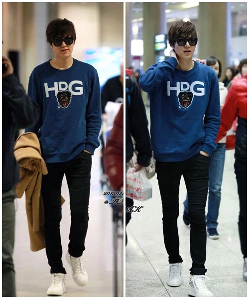 Soi phong cách thời trang sân bay tủ của lee min ho - 17
