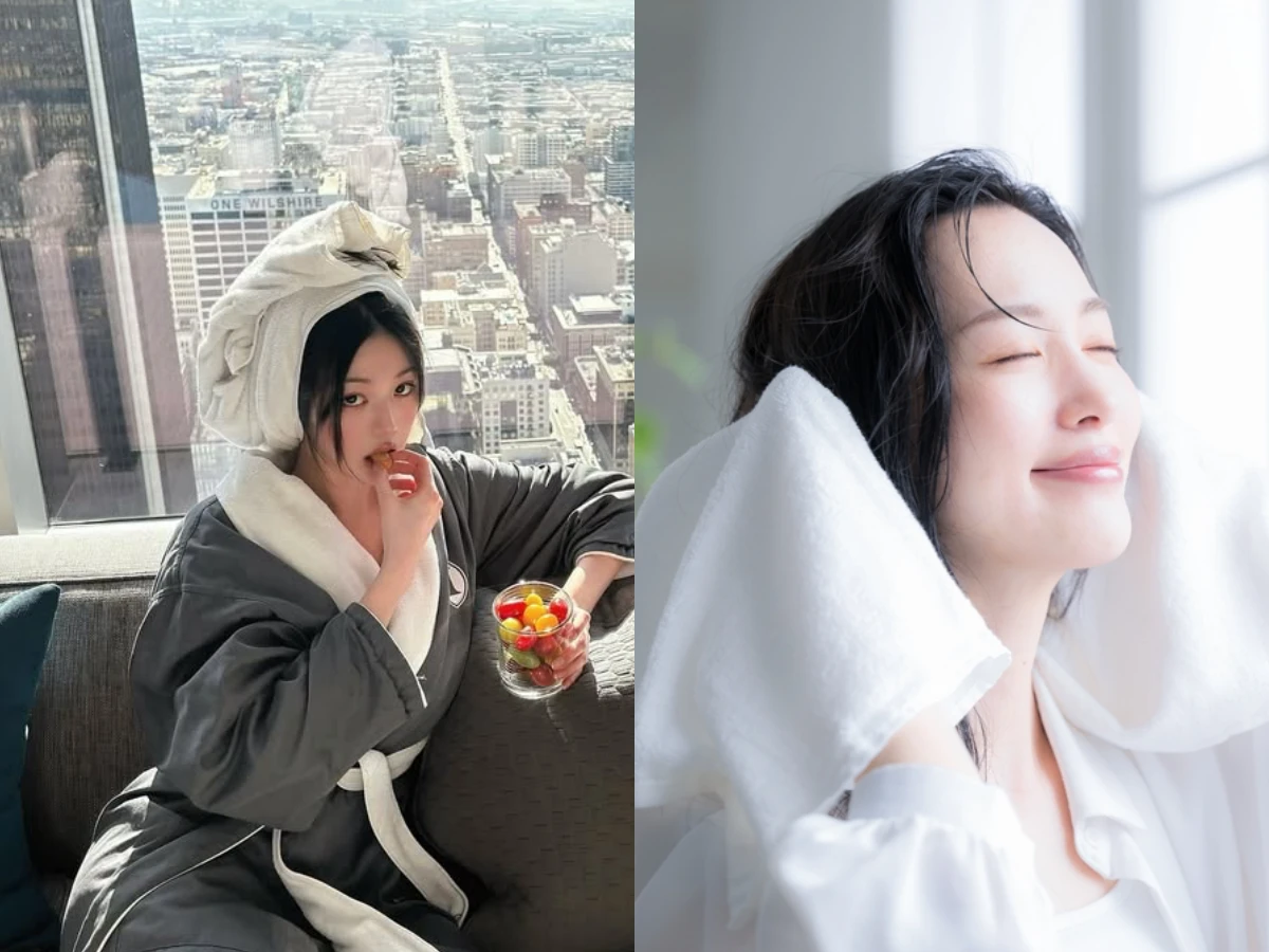 Tại sao quấn khăn sau khi gội đầu khiến tóc ngày càng mỏng các salon hàn quốc làm cách này giúp tóc khô nhanh giảm rụng - 1