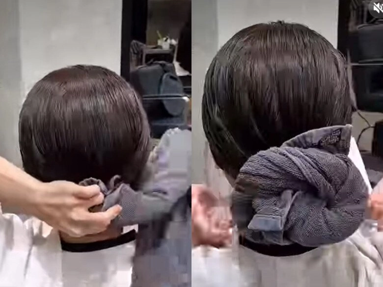 Tại sao quấn khăn sau khi gội đầu khiến tóc ngày càng mỏng các salon hàn quốc làm cách này giúp tóc khô nhanh giảm rụng - 4