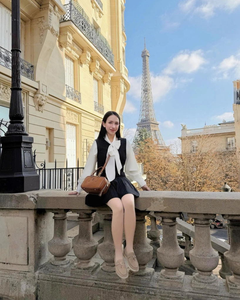 Con gái minh nhựa diện loạt đồ tiểu thư nhà giàu trên phố - 5