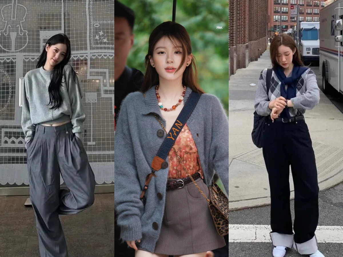 Kiểu áo tinh hoa hội tụ thay thế áo len chị em 30 hay u60 đều diện được mặc theo cách này càng thêm tinh tế - 1