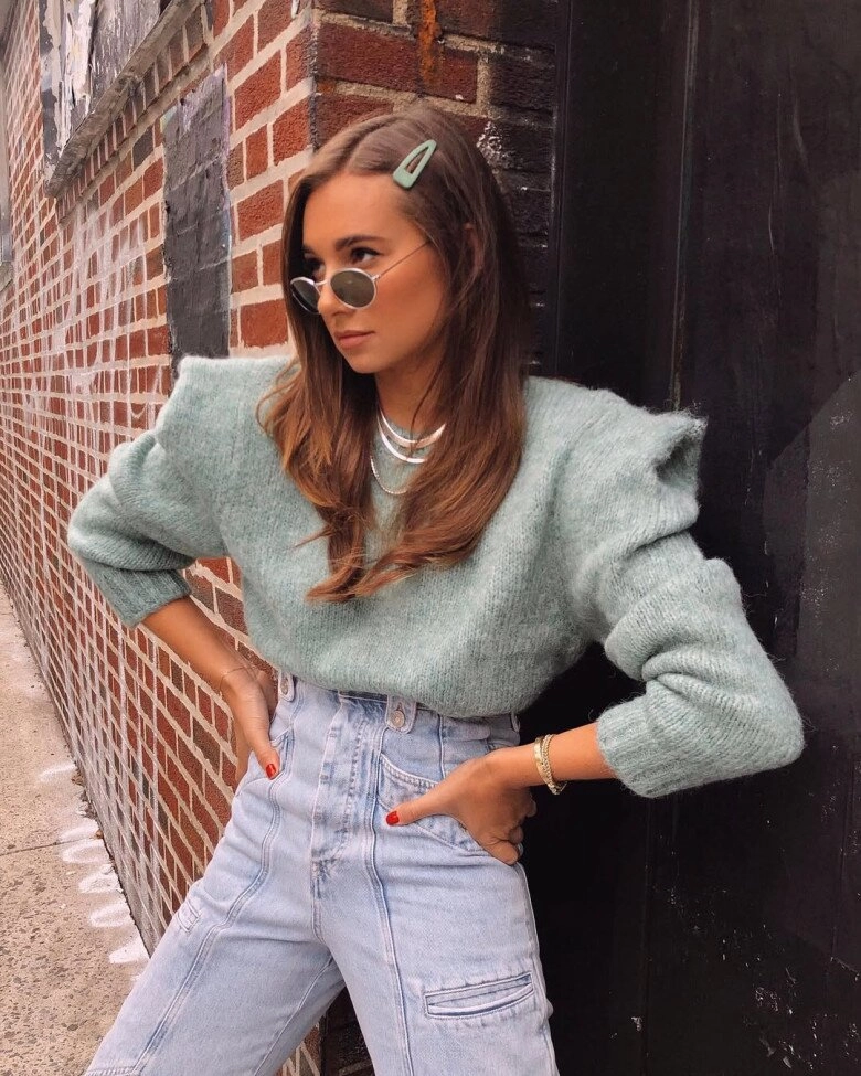 Mặc áo len cổ lọ hay cổ tròn để trông gầy hơn chị em có gu luôn dùng công thức này để không bao giờ sai - 15