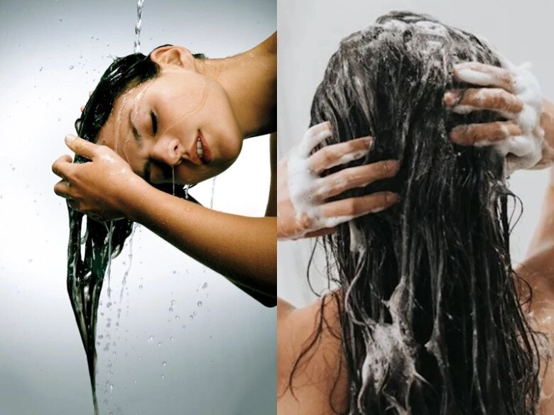Nên cúi xuống hay ngửa ra sau khi gội đầu đây là cách gội giúp tóc mỏng thưa ngày càng dày bồng bềnh - 1