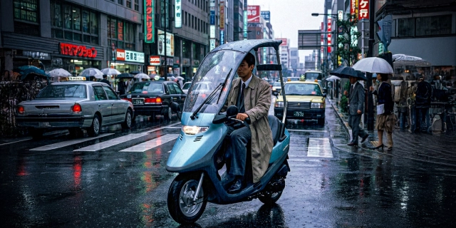 Hồi ức 2 bánh - khám phá mẫu xe ga có mái che và cần gạt nước như ô tô của honda - 3
