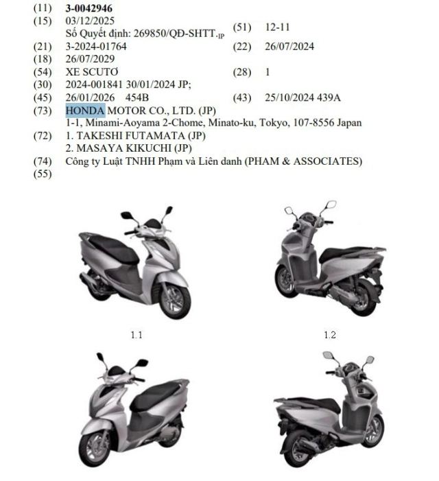 Honda việt nam đăng ký kiểu dáng cho biến thể mới của lead 125 với nhiều chi tiết khác biệt - 3