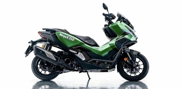 Kawasaki tung bằng sáng chế mẫu xe ga hybrid mới x-adv cuối cùng cũng có đối thủ xứng tầm - 1