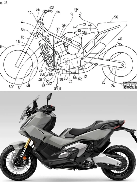 Kawasaki tung bằng sáng chế mẫu xe ga hybrid mới x-adv cuối cùng cũng có đối thủ xứng tầm - 5