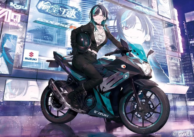 Suzuki bắt tay hololive - gsx250r chihaya remix ra mắt chỉ có 1 chiếc trên đời - 2