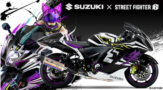 Suzuki trình làng hayabusa lấy cảm hứng từ street fighter 6 khi chim ưng thần tốc hóa thân juri - 1