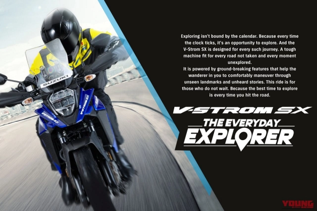 Suzuki v-strom 250 sx 2026 ra mắt với 4 màu mới bổ sung thêm tính năng dẫn đường - 1