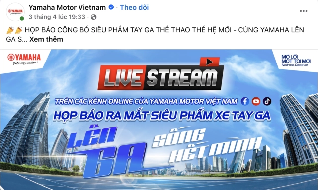 Tiếc cho fan exciter yamaha việt nam sẽ ra mắt mẫu xe tay ga hybrid đầu tiên cho nam giới vào 104 - 2