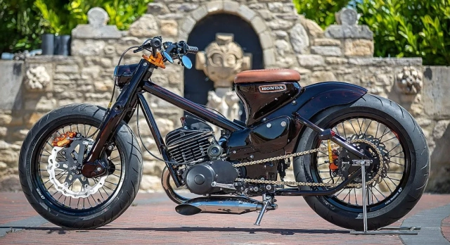 Từ xe đi làm mỗi ngày đến quái vật đường phố - honda cub độ máy yamaha dt250 sẽ như thế nào - 1