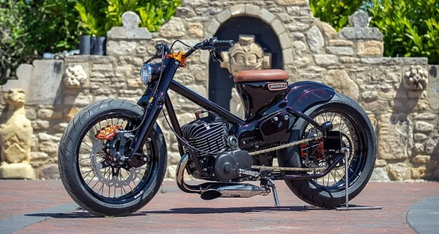 Từ xe đi làm mỗi ngày đến quái vật đường phố - honda cub độ máy yamaha dt250 sẽ như thế nào - 2